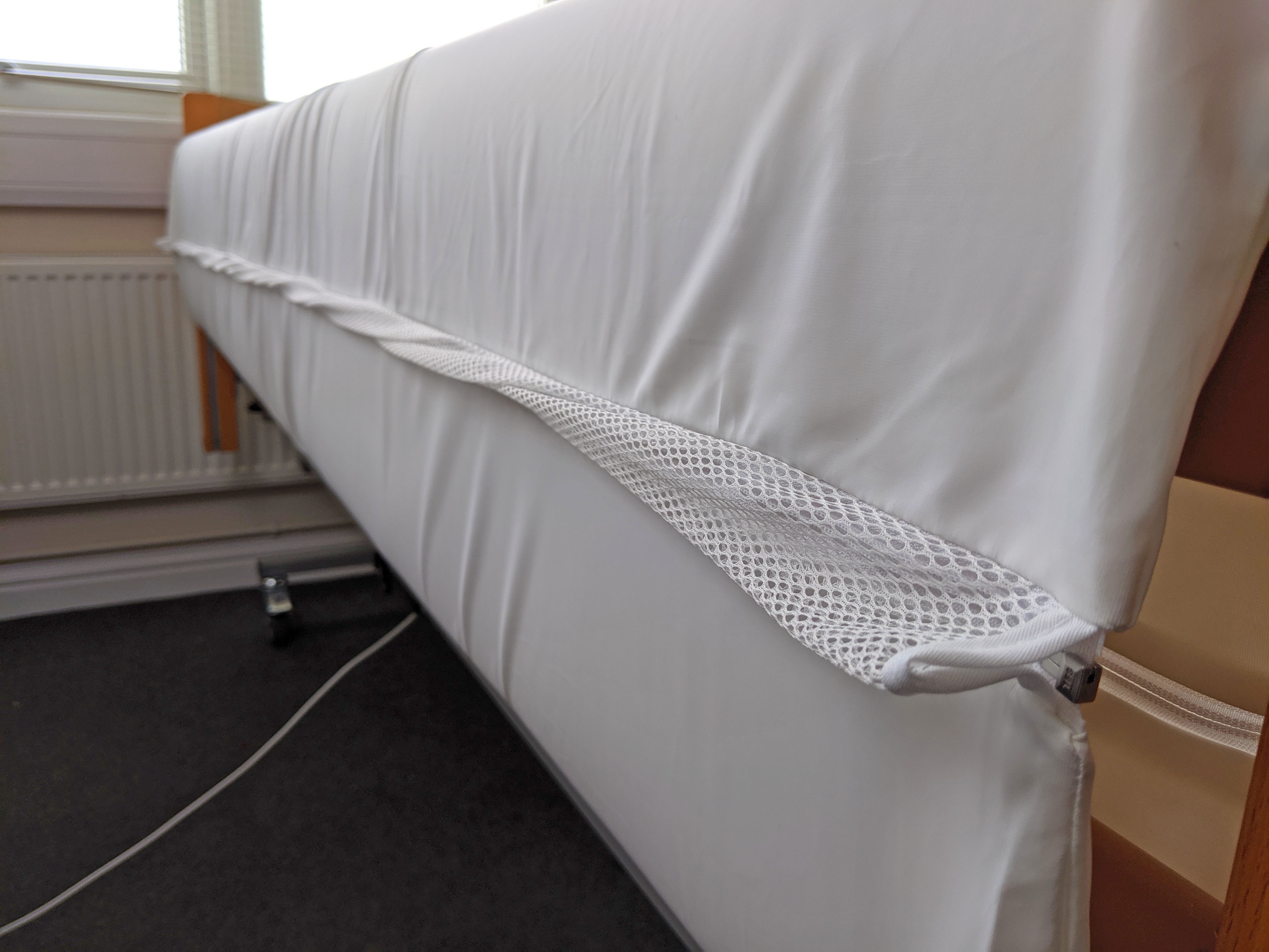 MRSA Resistant Mesh Full Length Bed Rail Protectors | MIP UK Ltd